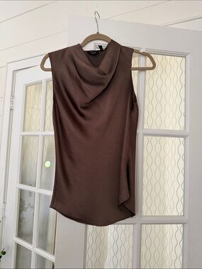 Theory Brown Satin-Look SOLD AS A SET